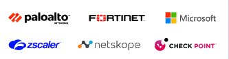 Cyber Security Partners: Palo Alto Networks, Fortinet, Microsoft Security, Zscaler, Netskope, Check Point